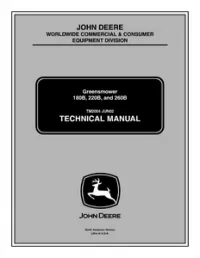 John Deere Greensmowers Models 180B, 220B, 260B All Inclusive Technical Service Manual - TM2004 preview