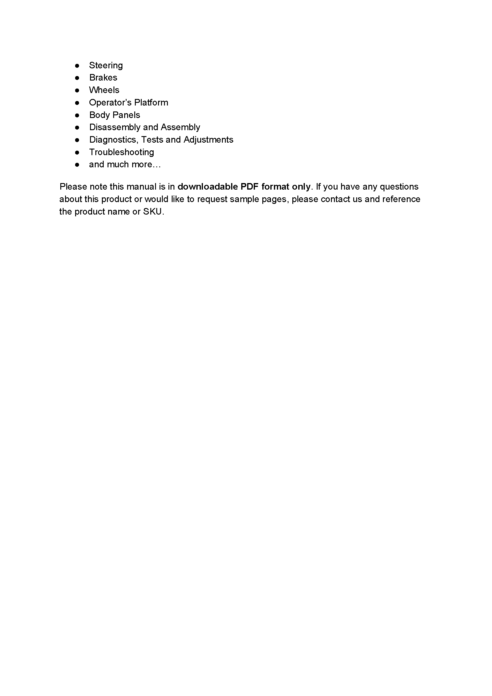 John Deere 650K manual pdf