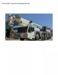 Terex AC200-1 Operation Workshop Manual preview