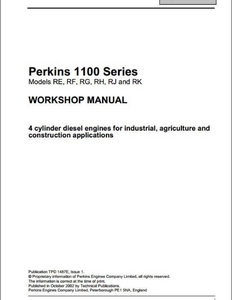 Perkins 1100 Series Engine manual