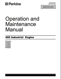 Perkins 400 Series Diesel Engine manual