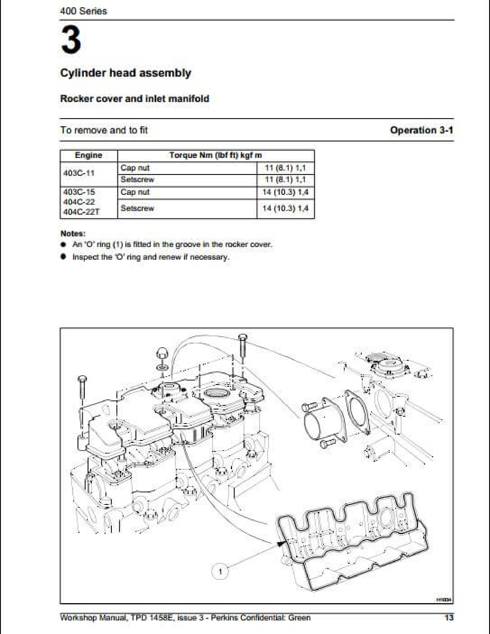 Perkins 400 Series Engine manual