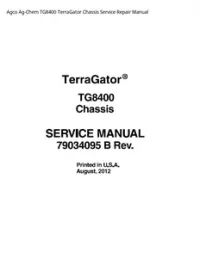 Agco Ag-Chem TG8400 TerraGator Chassis Service Repair Manual preview
