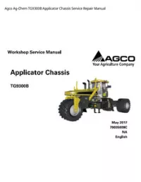 Agco Ag-Chem TG9300B Applicator Chassis Service Repair Manual preview