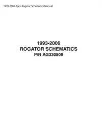 1993-2006 Agco Rogator Schematics Manual preview