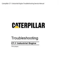 Caterpillar C7.1 Industrial Engine Troubleshooting Service Manual preview