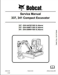 Bobcat 337 Compact Excavator manual