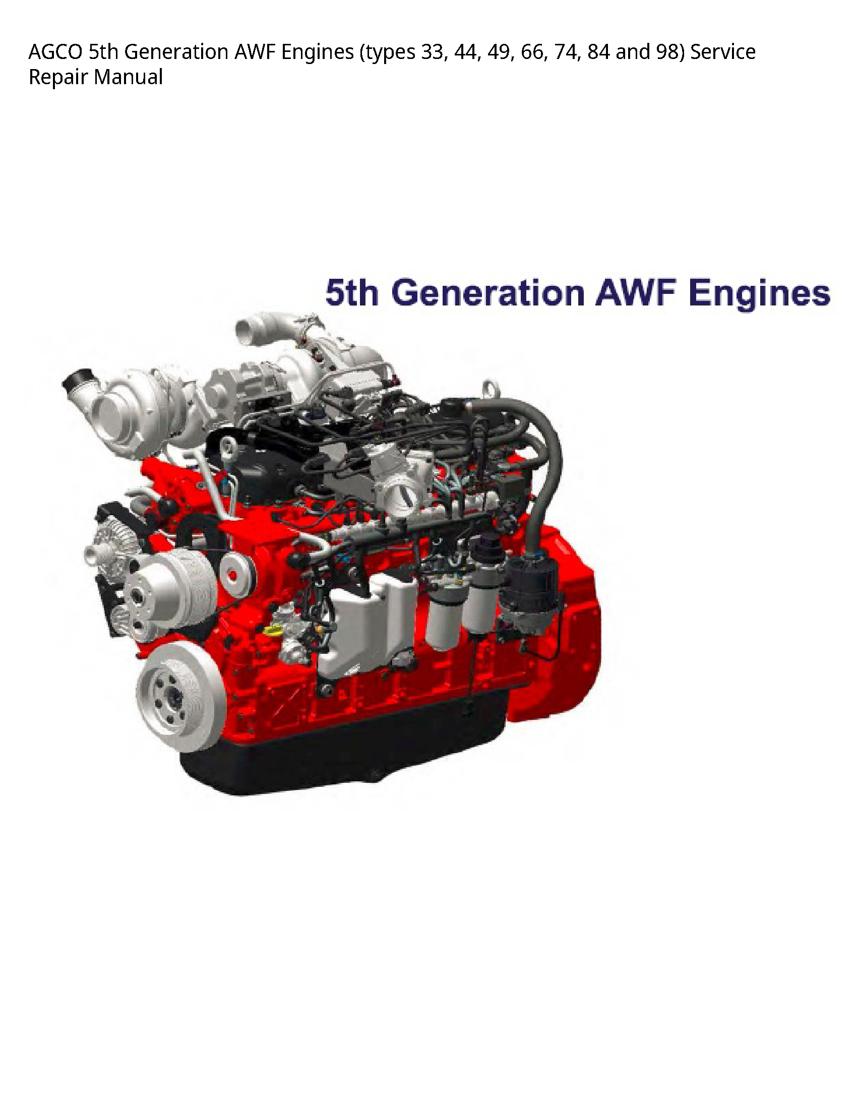 AGCO 5th Generation AWF Engines (types  manual
