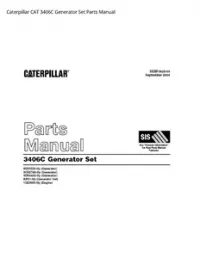 Caterpillar CAT 3406C Generator Set Parts Manual preview