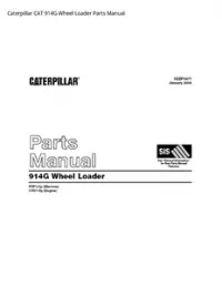 Caterpillar CAT 914G Wheel Loader Parts Manual preview
