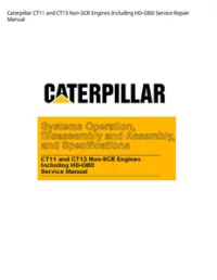 Caterpillar CT11 and CT13 Non-SCR Engines Including HD-OBD Service Repair Manual preview