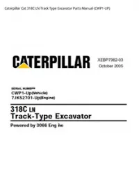 Caterpillar Cat 318C LN Track Type Excavator Parts Manual (CWP1-UP) preview