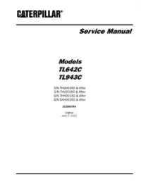 Caterpillar Cat TL642C TL943C Telehandler Service Repair Workshop Manual preview