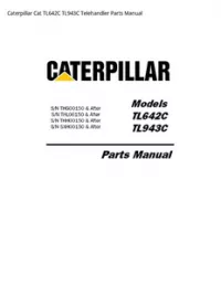 Caterpillar Cat TL642C TL943C Telehandler Parts Manual preview