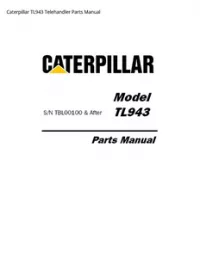 Caterpillar TL943 Telehandler Parts Manual preview