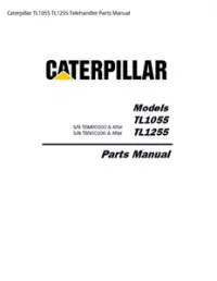 Caterpillar TL1055 TL1255 Telehandler Parts Manual preview