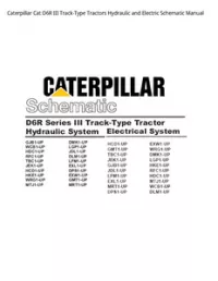 Caterpillar Cat D6R III Track-Type Tractors Hydraulic and Electric Schematic Manual preview
