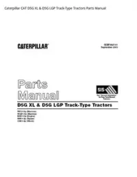 Caterpillar CAT D5G XL & D5G LGP Track-Type Tractors Parts Manual preview