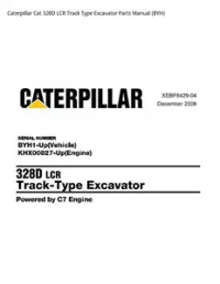 Caterpillar Cat 328D LCR Track Type Excavator Parts Manual (BYH) preview