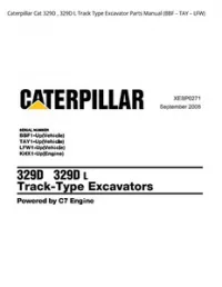 Caterpillar Cat 329D   329D L Track Type Excavator Parts Manual (BBF – TAY – LFW) preview