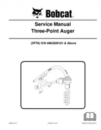 2010 Bobcat Three-Point Auger 3PTA Service Repair Workshop Manual preview