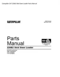 Caterpillar CAT 226B2 Skid Steer Loader Parts Manual preview