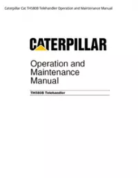 Caterpillar Cat TH580B Telehandler Operation and Maintenance Manual preview