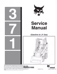 1984 Bobcat 371 Mini Excavator Service Repair Workshop Manual(Gasoline & L.P. Gas) preview