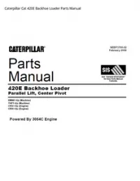 Caterpillar Cat 420E Backhoe Loader Parts Manual preview