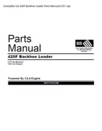 Caterpillar Cat 420F Backhoe Loader Parts Manual (LTG1-Up) preview