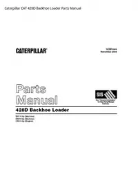 Caterpillar CAT 428D Backhoe Loader Parts Manual preview