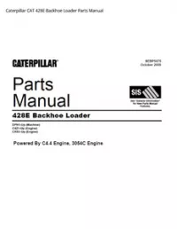 Caterpillar CAT 428E Backhoe Loader Parts Manual preview