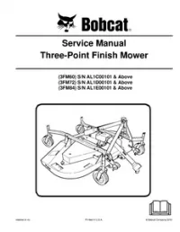 2010 Bobcat Three-Point Finish Mower 3FM60 3FM72 3FM84 Service Repair Workshop Manual preview