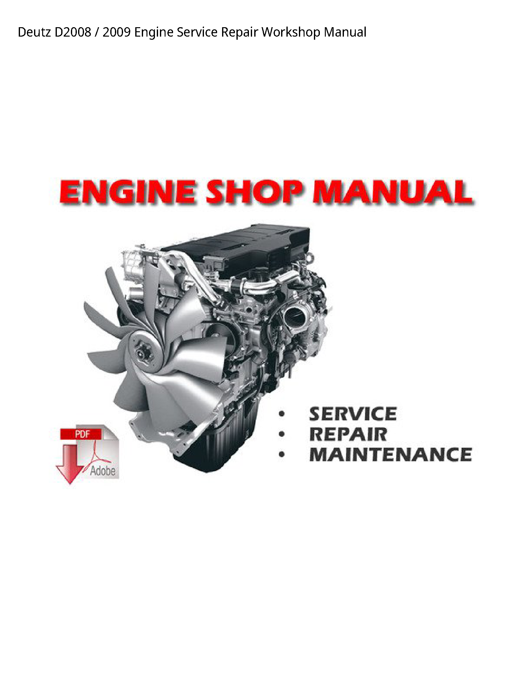 Deutz D2008 Engine manual