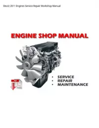 Deutz 2011 Engines Service Repair Workshop Manual preview