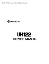 Hitachi UH122 Excavator Service Repair Manual preview
