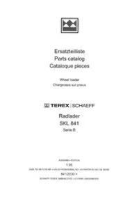 1995 Terex Schaeff SKL 841 Wheel Loader Workshop Parts Catalog Manual preview
