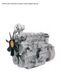 Perkins New 1000 Series Engine Service Repair Manual preview