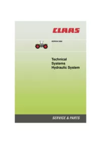 CLAAS XERION 3300 Hydraulic and Electric System Technical Service Manual preview
