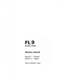 Fiat-Allis FL 9 Crawler Loader Service Repair Manual preview