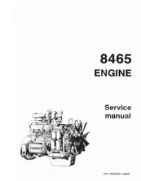 Fiat-Allis 8465 Engine Service Repair Manual preview