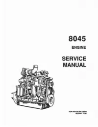 Fiat-Allis 8045 Engine Service Repair Manual preview