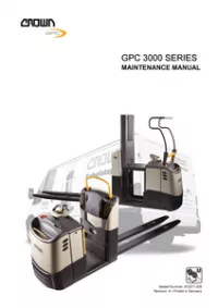 Crown GPC3000 Series Service Manual preview