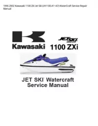 1996-2002 Kawasaki 1100 ZXi Jet Ski (JH1100-A1~A7) WaterCraft Service Repair Manual preview