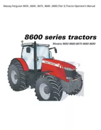 Massey Ferguson 8650   8660   8670   8680   8690 (Tier 3) Tractor Operator’s Manual preview