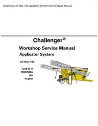 Challenger Air Max 180 Applicator System Service Repair Manual preview