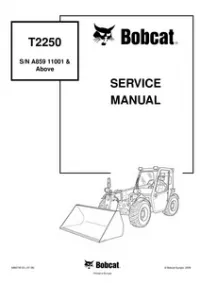 2008 Bobcat T2250 Telescopic Handler Service Repair Workshop Manual preview