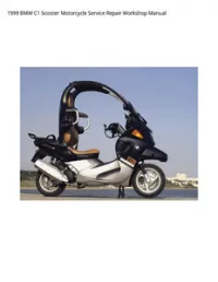 1999 BMW C1 Scooter Motorcycle Service Repair Workshop Manual preview