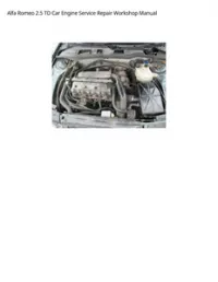 Alfa Romeo 2.5 TD Car Engine Service Repair Workshop Manual preview