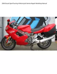 2000 Ducati SportTouring 4 Motorcycle Service Repair Workshop Manual preview